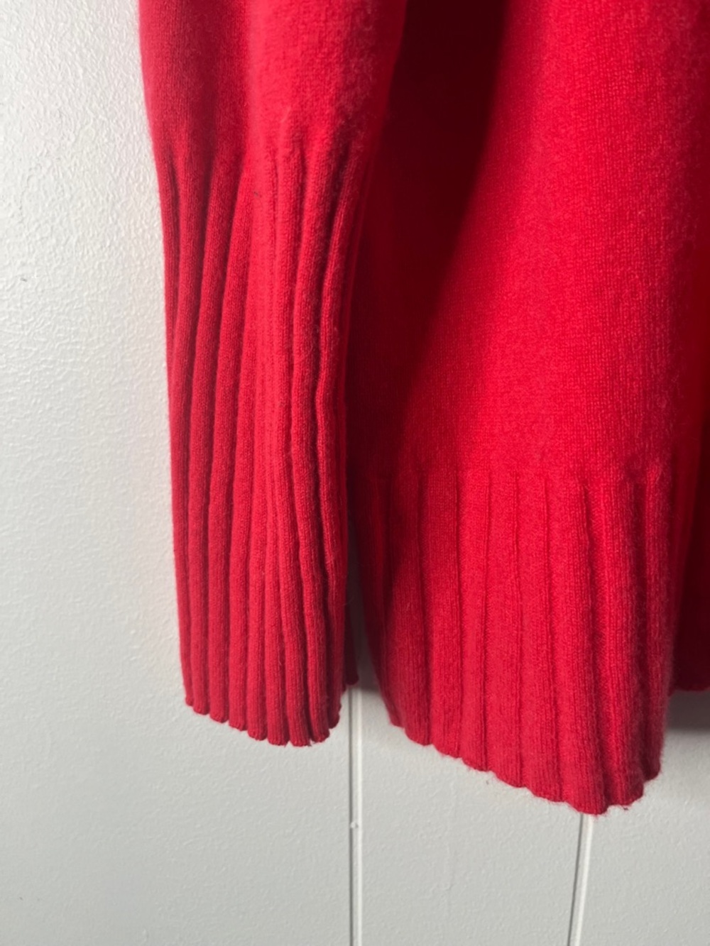 J. Crew 100% Cashmere Bright Pink Mock Neck Sweater Women's M - Picture 7 of 9